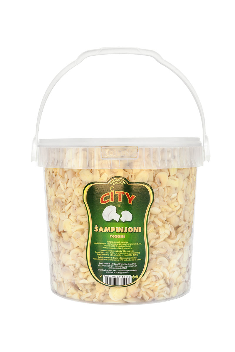 Champignons marinated sliced 4,5kg