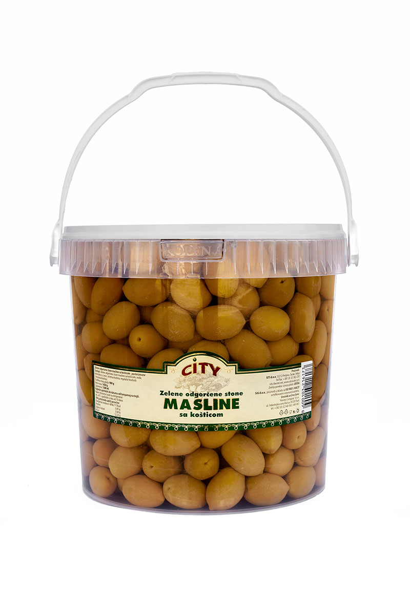 Zelena odgorčena stona maslina sa košticom 4kg